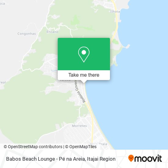 Babos Beach Lounge - Pé na Areia map