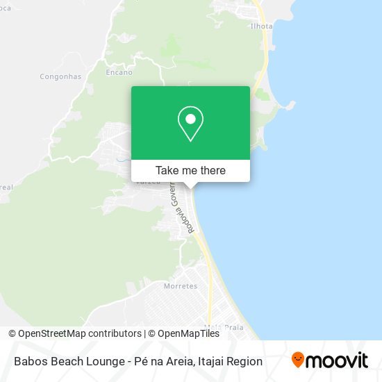 Mapa Babos Beach Lounge - Pé na Areia