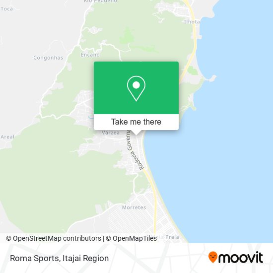Roma Sports map