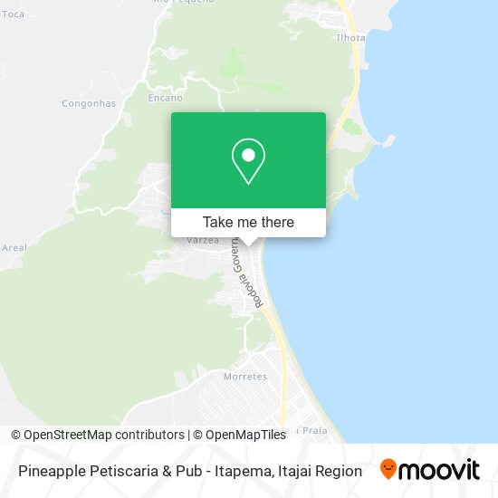 Mapa Pineapple Petiscaria & Pub - Itapema