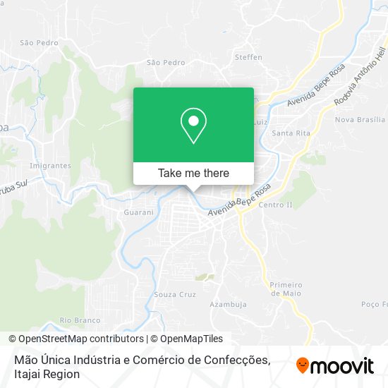 Mão Única Indústria e Comércio de Confecções map