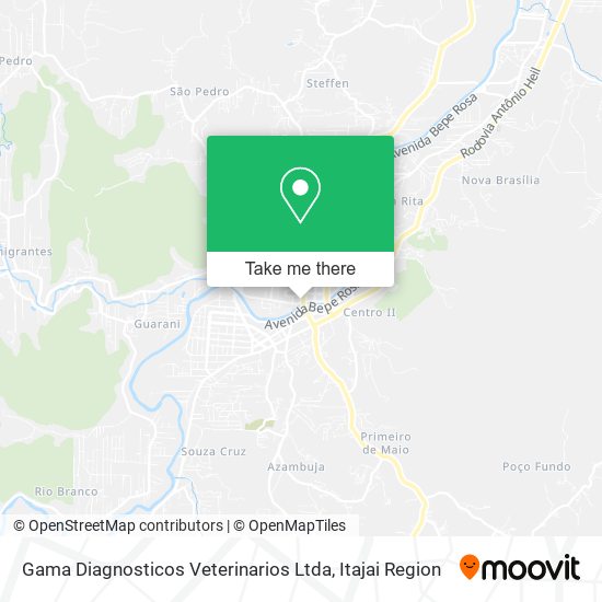 Gama Diagnosticos Veterinarios Ltda map