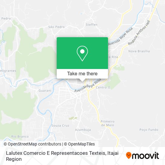 Lalutex Comercio E Representacoes Texteis map