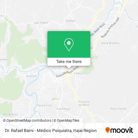 Dr. Rafael Barni - Médico Psiquiatra map
