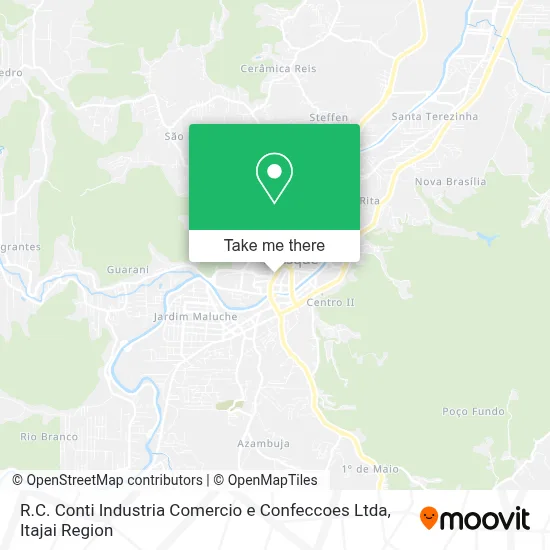 R.C. Conti Industria Comercio e Confeccoes Ltda map