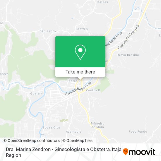 Mapa Dra. Marina Zendron - Ginecologista e Obstetra
