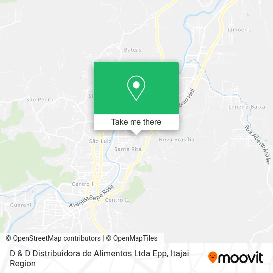 D & D Distribuidora de Alimentos Ltda Epp map