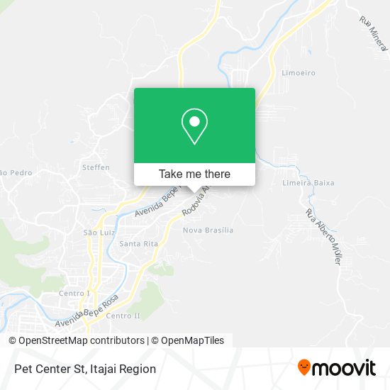 Pet Center St map