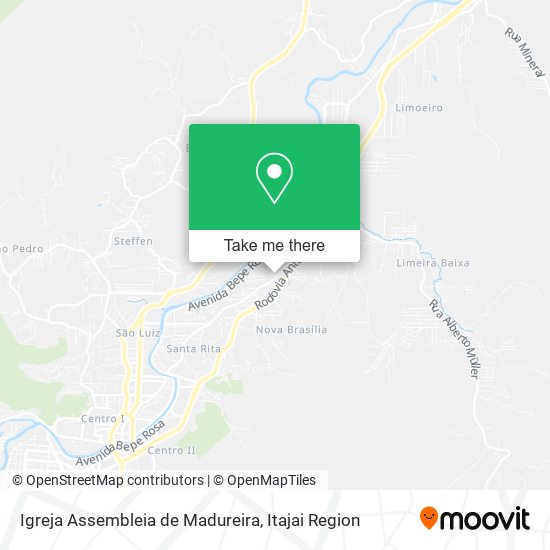 Mapa Igreja Assembleia de Madureira