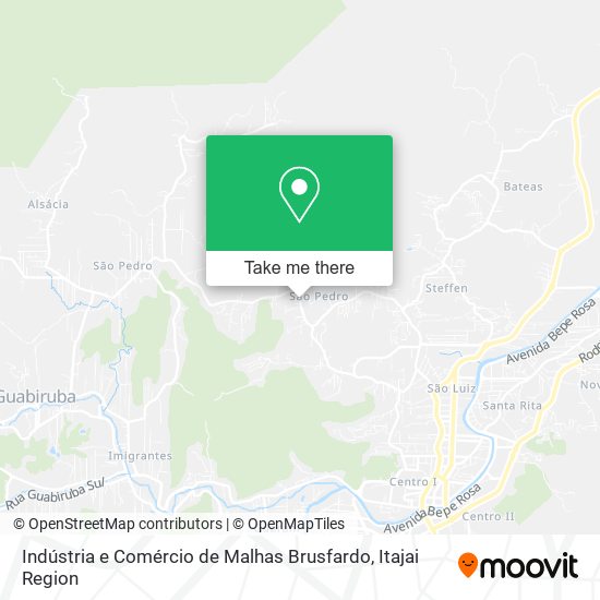 Indústria e Comércio de Malhas Brusfardo map