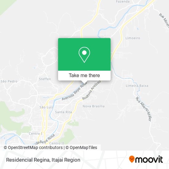 Residencial Regina map