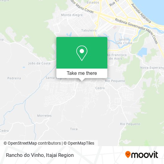 Rancho do Vinho map