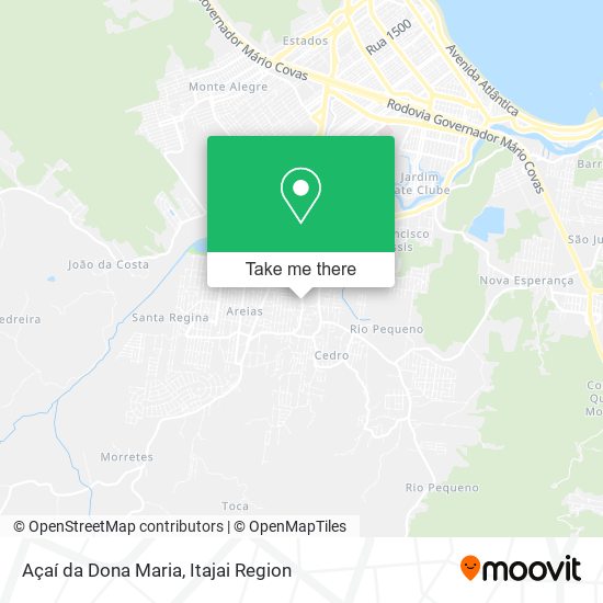 Açaí da Dona Maria map