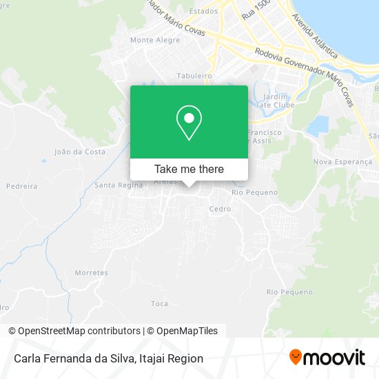 Carla Fernanda da Silva map