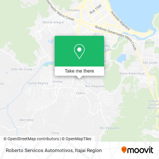 Mapa Roberto Servicos Automotivos