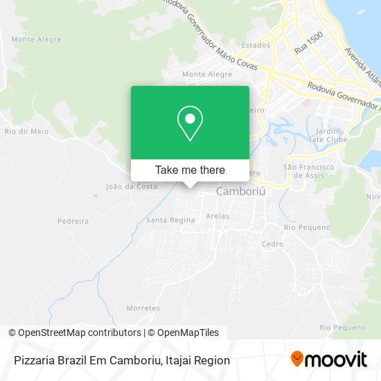 Mapa Pizzaria Brazil Em Camboriu