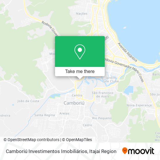 Mapa Camboriú Investimentos Imobiliários