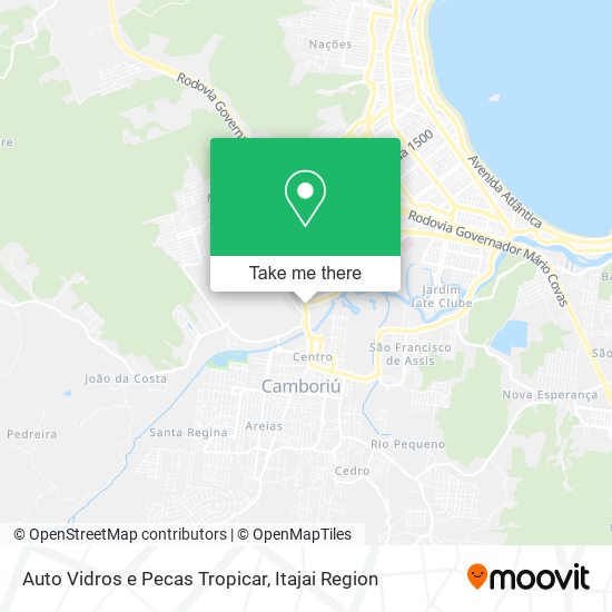 Mapa Auto Vidros e Pecas Tropicar