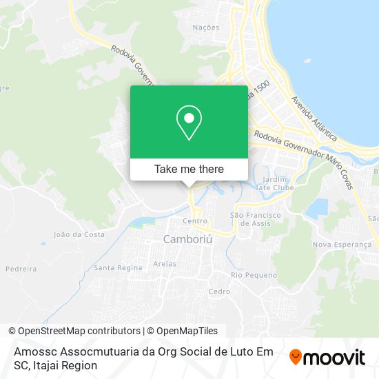 Mapa Amossc Assocmutuaria da Org Social de Luto Em SC