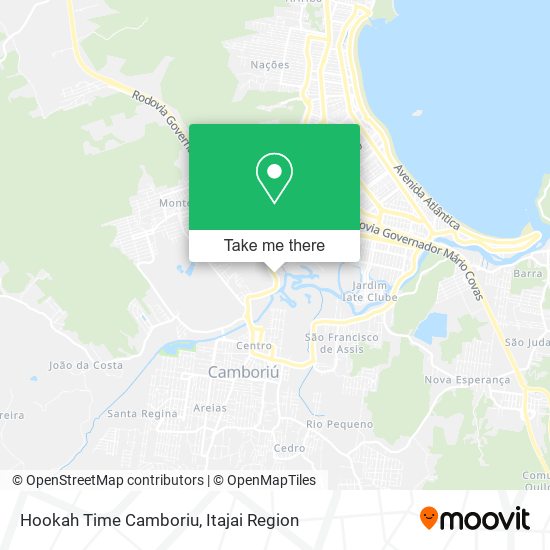 Hookah Time Camboriu map