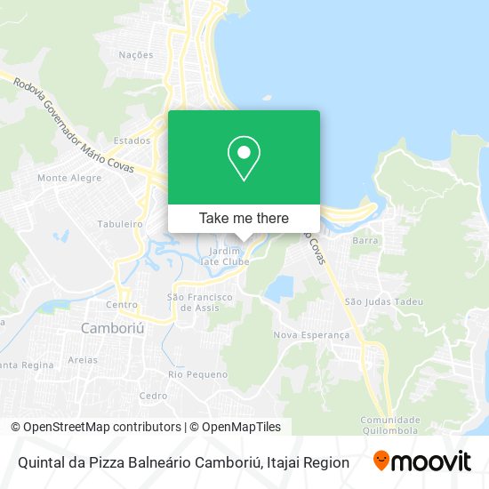 Quintal da Pizza Balneário Camboriú map