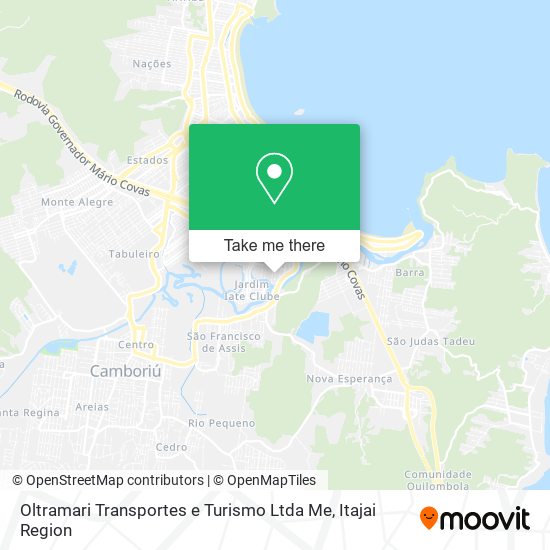 Mapa Oltramari Transportes e Turismo Ltda Me