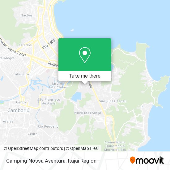 Camping Nossa Aventura map