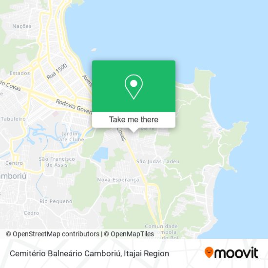 Cemitério Balneário Camboriú map