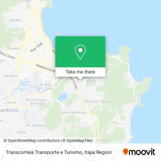 Transcorreia Transporte e Turismo map