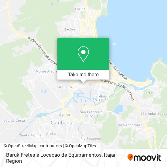 Baruk Fretes e Locacao de Equipamentos map