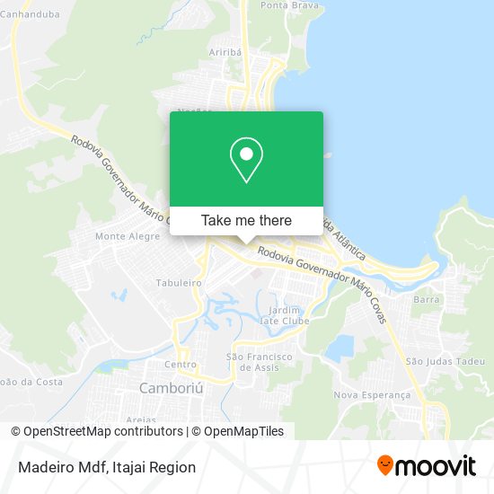 Mapa Madeiro Mdf