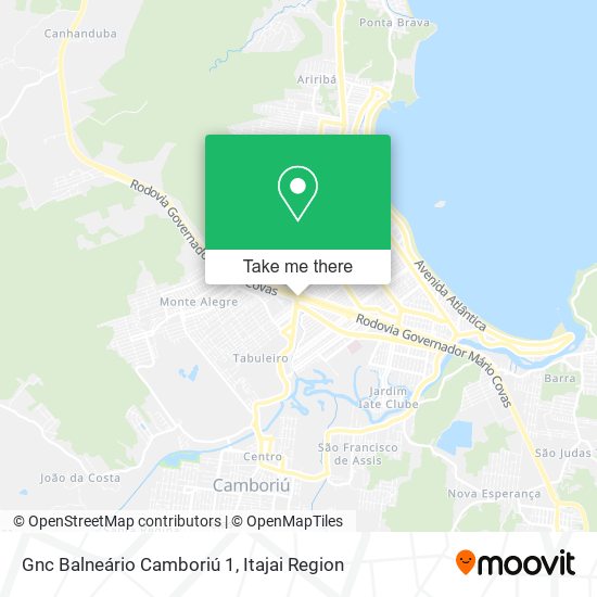 Gnc Balneário Camboriú 1 map