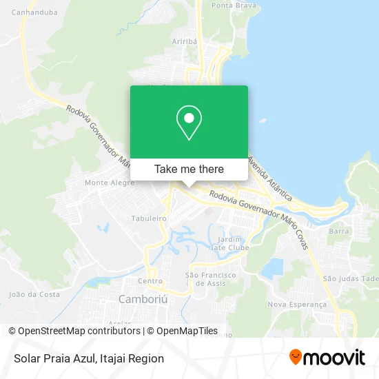 Solar Praia Azul map