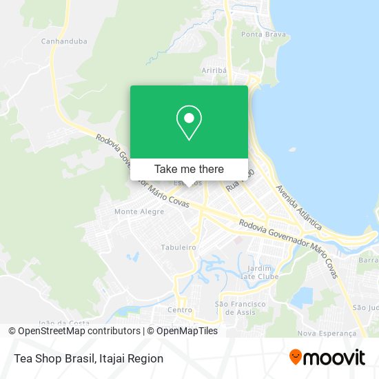 Tea Shop Brasil map