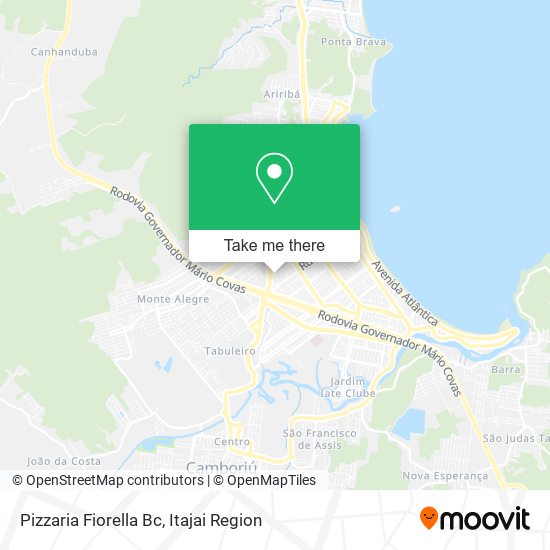 Mapa Pizzaria Fiorella Bc