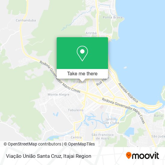 Mapa Viação União Santa Cruz