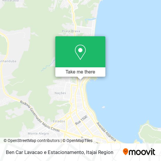 Mapa Ben Car Lavacao e Estacionamento