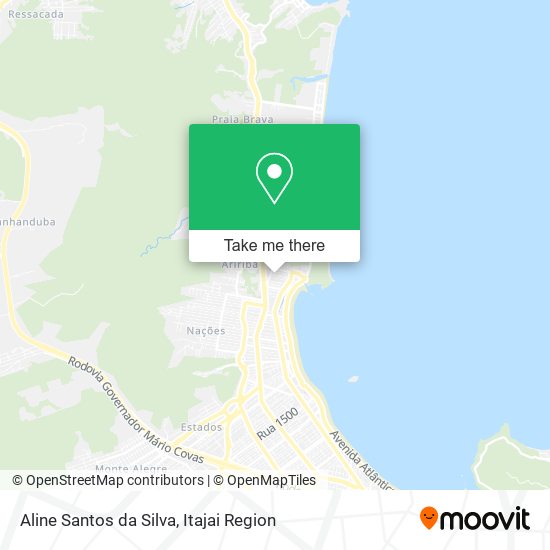 Aline Santos da Silva map