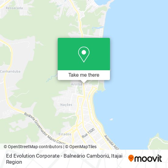 Mapa Ed Evolution Corporate - Balneário Camboriú