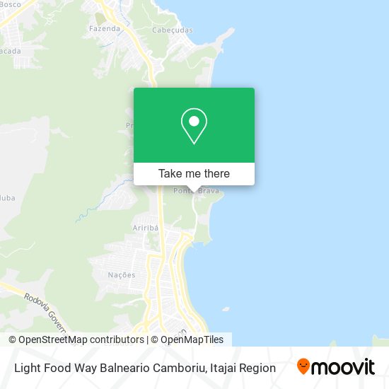 Light Food Way Balneario Camboriu map