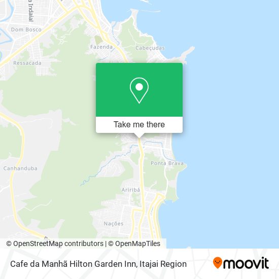 Mapa Cafe da Manhã Hilton Garden Inn