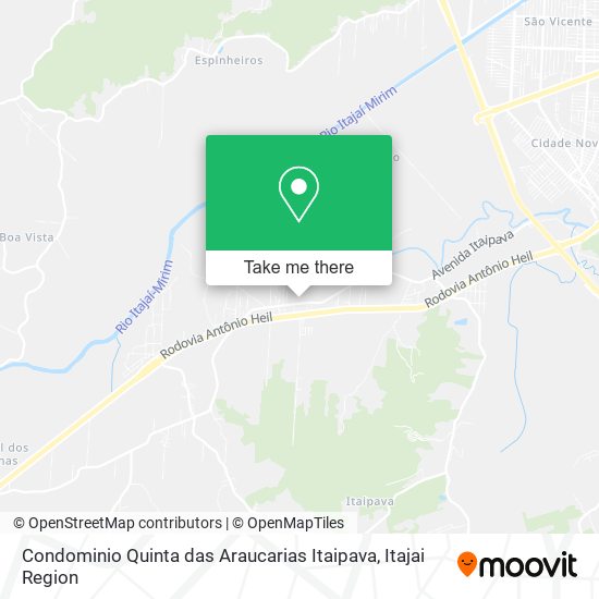 Condominio Quinta das Araucarias Itaipava map