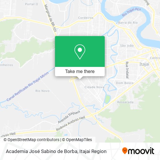 Mapa Academia José Sabino de Borba