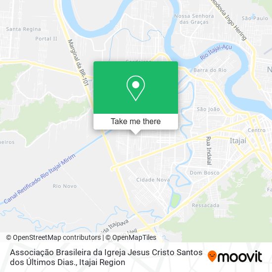 Associação Brasileira da Igreja Jesus Cristo Santos dos Últimos Dias. map