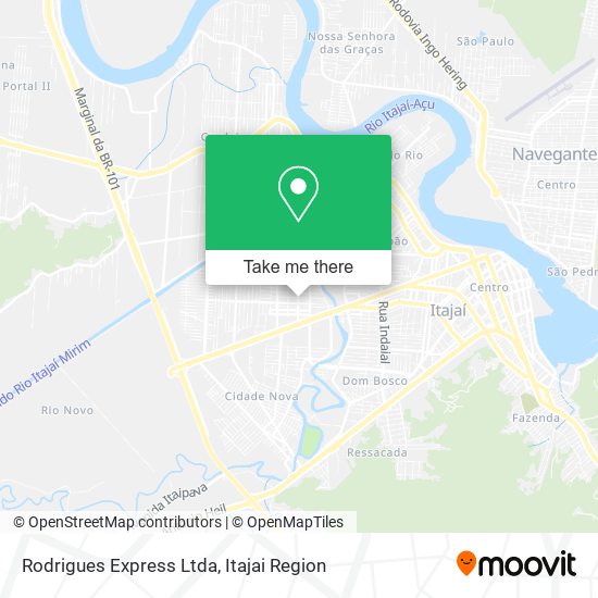 Mapa Rodrigues Express Ltda