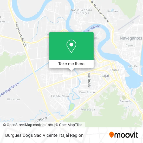Burgues Dogs Sao Vicente map