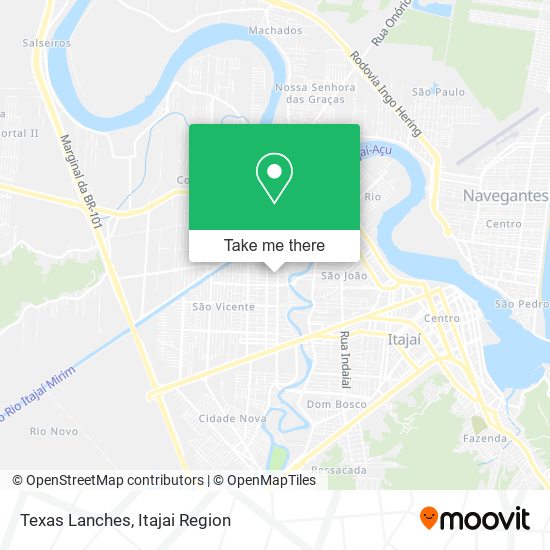 Texas Lanches map