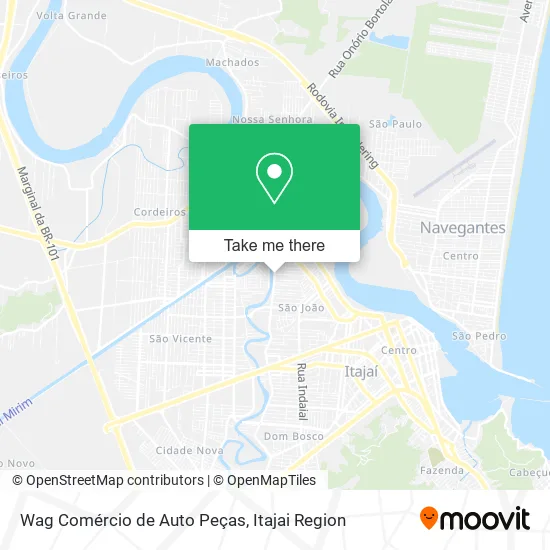 Wag Comércio de Auto Peças map