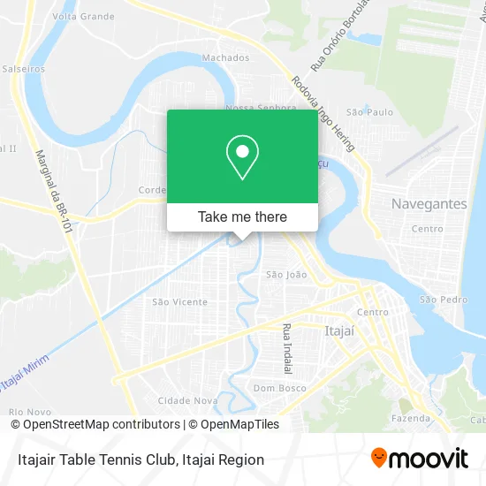 Itajair Table Tennis Club map