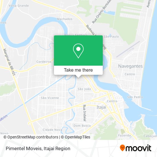 Pimentel Moveis map